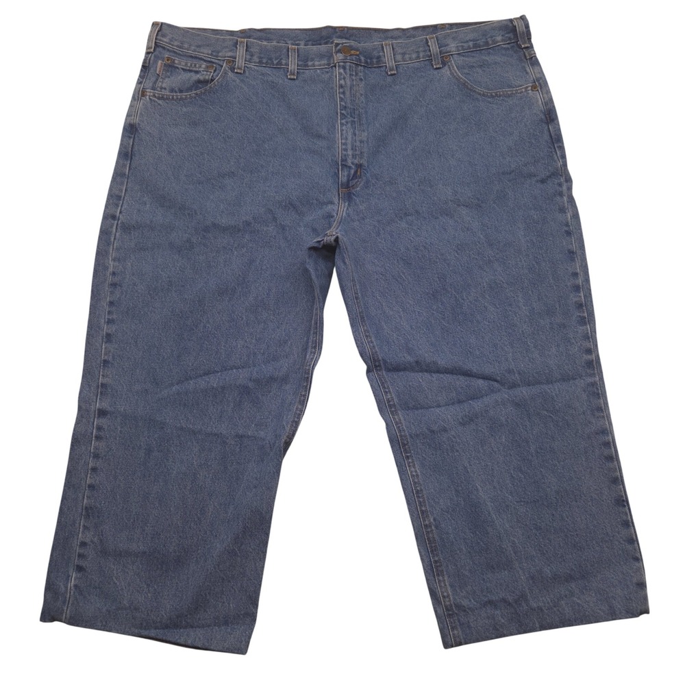 Carhartt‎ Stonewash Traditional Fit Straight Leg Jeans Mens 50x23 *READ ALTERED